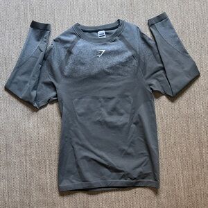Gymshark Shadow Seamless Long Sleeve Shirt - Gray